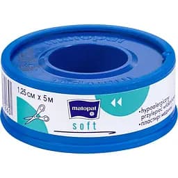 Медицинский пластырь Matopat Soft 5 м х 1.25 см