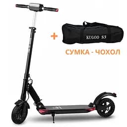 Электросамокат KUGOO S3 Pro Jilong 8.8Ah черний + сумка-чехол
