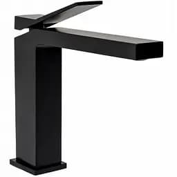 Змішувач для умивальника Rea Duet black чорний низький REA-B4412 Чорний