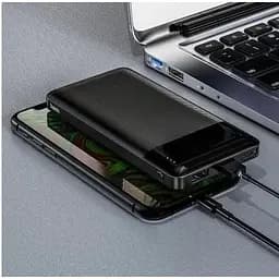 Зовнішній акумулятор Hoco Power Bank J72 10000 mAh Чорний 6931474738370 - мініатюра 2