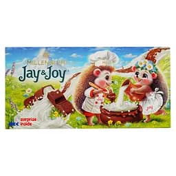 Шоколад Millennium Jay&Joy молочний з молочною начинкою 90 г