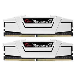 Модуль пам'яті G.Skill DDR4 32GB (2x16) 3600MHz RipjawsV WHITE (F4-3600C18D-32GVW)