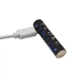 Акумулятор AAA Fcoku 1.5v 1000mah (з зарядкою від Тype-C) Чорний - мініатюра 2