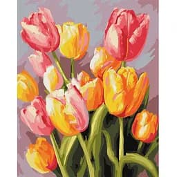 Картина за номерами Ideyka Весняний букет KHO3268 40х50см