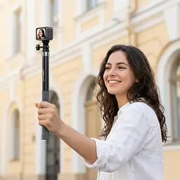 Монопод ACEFAST E38 1.2m carbon fiber telescopic selfie stick Gray-Black (6974316286028) - мініатюра 8