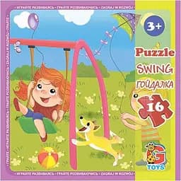 Пазлы детские G-Toys Детская площадка 16 элементов (LX05)
