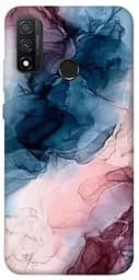 Чехол Demsky Розово-голубые разводы для Huawei P Smart (2020)