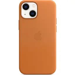 Чохол Leather Case with MagSafe для Apple iPhone 14 Golden Brown AAA [76978] - мініатюра 3