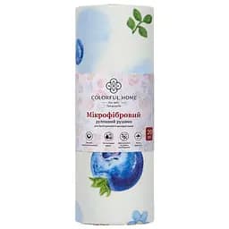 Серветки в рулоні Слива 20 штук 25x25 см із мікрофібри Colorful Home