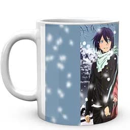 Кружка GeekLand Noragami Бездомный Бог Ято, Хийори, Юкине гуляют зимой в снегопад NRG 02.013 330 мл белая