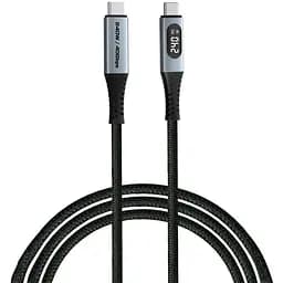 Дата кабель USB-C to USB-C 1.2m with display 240W black Verbatim (31849)