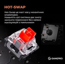 Клавіатура GamePro MK180W Outemu Red Hot-Swap RGB USB White (MK180W) - мініатюра 13