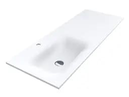 Умивальник Miraggio JESSEL 1200 L (0001588) Mirasoft, Матовий, Накладний/Врізний/Над пральною машиною, Білий