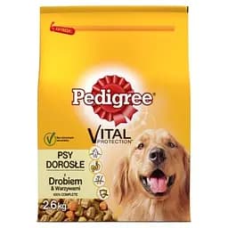 Сухий корм для дорослих собак Pedigree, птиця та овочі, 2,6 кг