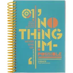 Блокнот А5 Axent з розділювачами 120 аркушів клітка бірюзовий (8405-12-A)