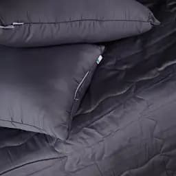 Літній постільний комплект MirSon Line Satin Premium Iron grey Бавовна Полуторний (2200010978063) - мініатюра 3