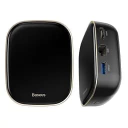 Мультипортовий адаптер USB Хаб Baseus Multi-Functional Charger Type-C CAHUB-AU01 Black - мініатюра 2