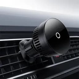 Бездротовий Автомобільний зарядний пристрій Baseus MagPro Series Magnetic Wireless Charg Car Air Vent 15W чорний C40164100121-00 - мініатюра 4