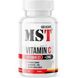 Аминокислота MST Vitamin C+D3+Zinc, 100 вегакапсул vit0003949