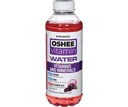 OSHEE Vitamin Water, 0,555 л, Напій негазований вітамізований Червоний Виноград та Пітахаї Оші, ПЕТ