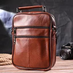 Чоловіча шкіряна сумка Vintage 20х24,5х6 см sum0022398 - мініатюра 8
