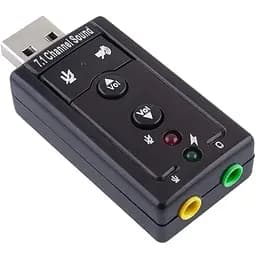 Звукова карта 7.1 USB QTS-007 Black (16160)