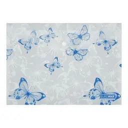 Папка-конверт А4 на кнопці BUTTERFLY ARABESKI біла перламутрова BM.3943-31 BUROMAX матовий напівпрозорий пластик (4823126816302)