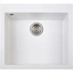 Кухонна мийка Adamant UNIVER біла 560x500x200 мм, без крила 56 см