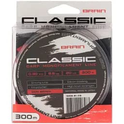 Волосінь Brain Classic Carp Line (dark brown) 300 м 0.30 мм 20 lb 8.8 кг - мініатюра 2