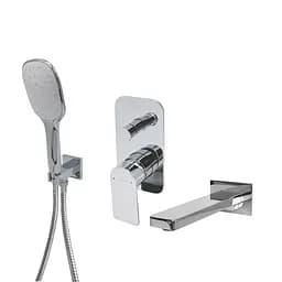 Смеситель для ванны скрытого монтажа Topaz Sardinia TSG 08202-V-H21 Хром