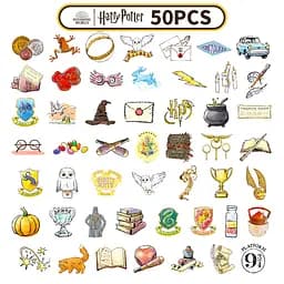 Стікерпак Гаррі Поттер Набір наклейок GeekLand Harry Potter 50 штук 2457177484