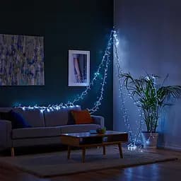 Гірлянда Нитка вулична 1000 LED 100 м на сонячній батареї чорна, білий GarlandoPro SB1000L100MBW - мініатюра 7