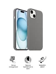 Силиконовый чехол с MagSafe для Apple iPhone 15 Plus, ICON2 MagCase, серый, противоударный, панель с мягкой подкладкой, защита всего корпуса, поддержка беспроводной зарядки, совместим с защитными стеклами и пленками, ArmorStandart (ARM72736) - мініатюра 3