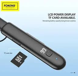 Bluetooth-гарнитура Foneng BL37 Digital Display Neckband Bluetooth Earphone (BL37-BE-DDN)