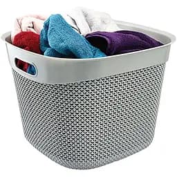 Корзина Ucsan Drop квадратная 36 л серый металлик (169008.2)