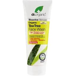 Гель очищуючий для обличча з екстрактом чайного дерева Dr. Organic Tea Tree Face Wash 200 мл