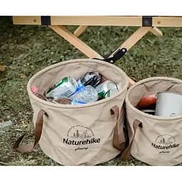 Відро для води Naturehike NH20SJ040 10 л Світло-коричневий (1047-6927595764619) - мініатюра 3