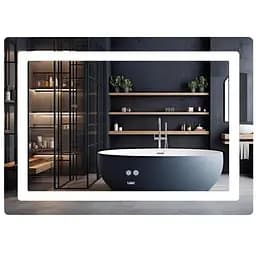 Дзеркало Lidz Kubis (KU2) 1000х800 мм з LED-підсвічуванням Touch LD78LF6141008048450