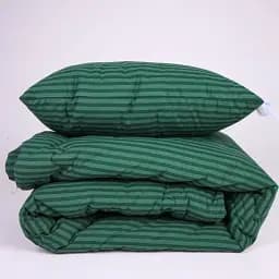 Ковдра антиалергенна MirSon демі №137 Сolor Fun Line Stripe Emerald з евкаліптовим волокном 110х140 см (2200010857276) - мініатюра 4