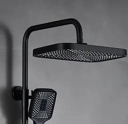 Душова система Dusel Bronx Thermostatic Black (233307000), Чорний матовий - мініатюра 11