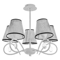 Люстра Brille з абажуром E27 60W WH (BKL-593S/5)