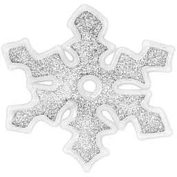 Наклейка новогодняя для окон House of Seasons Снежинка 10 см серебристая в ассортименте (8718861423426SILVER)