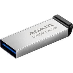 USB флеш накопичувач ADATA 32GB UR350 Silver-Black USB 3.2 (UR350-32G-RSR/BK) - мініатюра 2