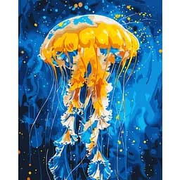 Картина по номерам Santi Танец медузы 40х50 см с LED подсветкой (955067)