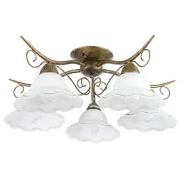 Люстра стельова Brille кована флористика E27 60W BR (BKL-168C/5)