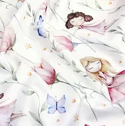 Дитяча постільна білизна в ліжечко FAIRIES CS9, рожевий (FairiesFlowersRose_46Camellia_140) - мініатюра 11