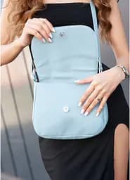 Сумка кросбоді Sambag Rose BZN блакитний 20 х 24 х 7 см (94000010) - мініатюра 6