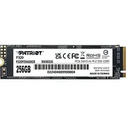 Накопитель SSD M.2 2280 256GB Patriot (P320P256GM28)