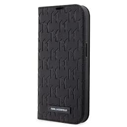 Чехол Karl Lagerfeld PU Saffiano Monogram для iPhOne 14 Pro Black