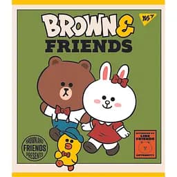 Набор тетрадей Yes Line Friends А5 в клетку 48 листов 5 шт. (766867)